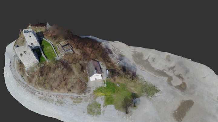 Île D' Ogoz (images drone de Pierre Lüthi) 3D Model