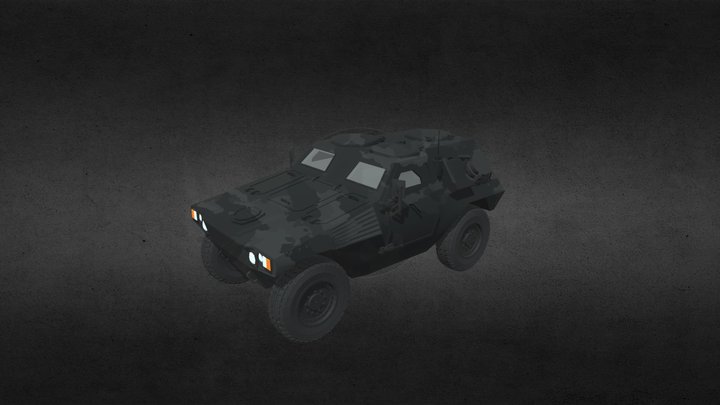 VBL Panhard Camo Night 3D Model
