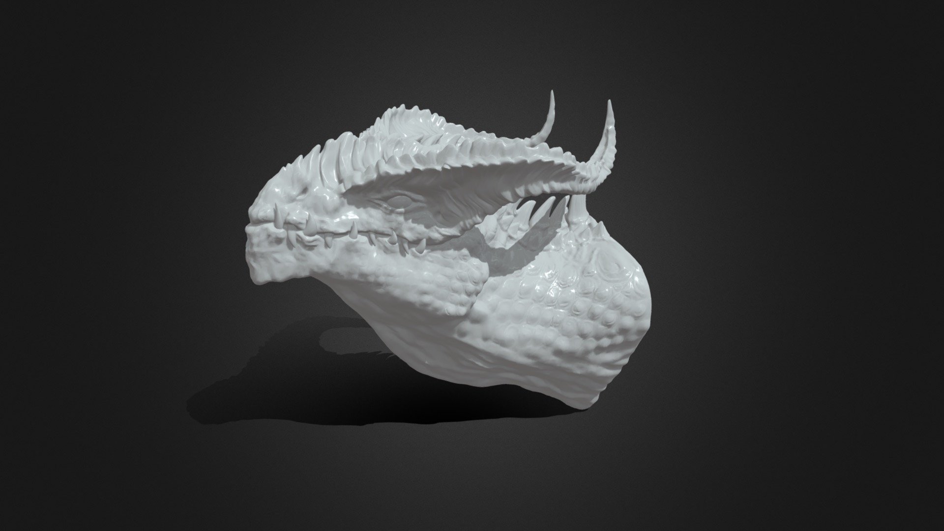 Dragon head 3d printing model