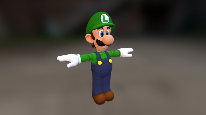 Wii - Mario Party 8 - Luigi 3D Model