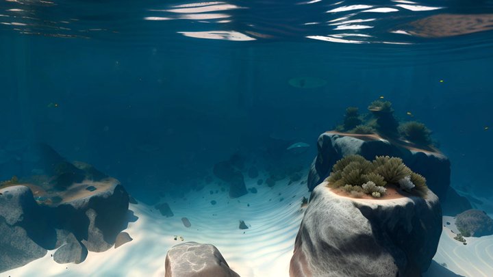 Oceanic Paradise(underwater panorama) 3D Model