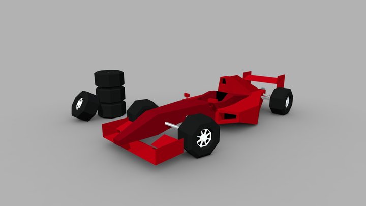 Formula Race Car 3D Model
