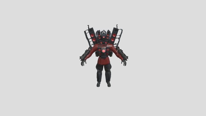 Upgraded titan speakerman 3D Model