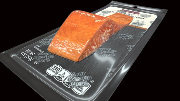 Smoked Salmon (2) 3D Model