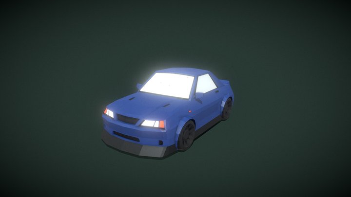 LOWPOLY SPORTS CAR | SNAKE 3D Model
