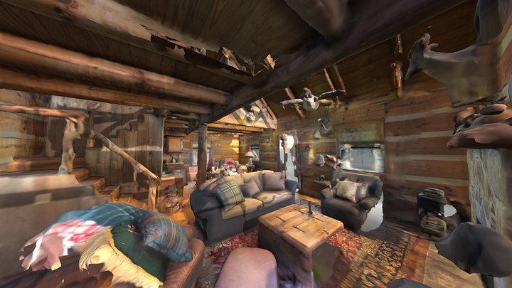 Whiskey canyon cabin 3D Model
