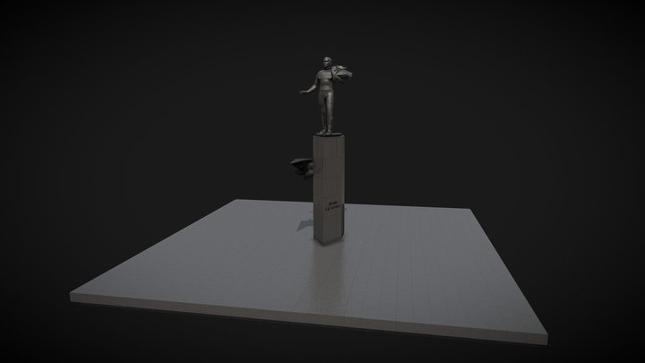 Памятник Гагарину в г. Гагарин №148 3D Model