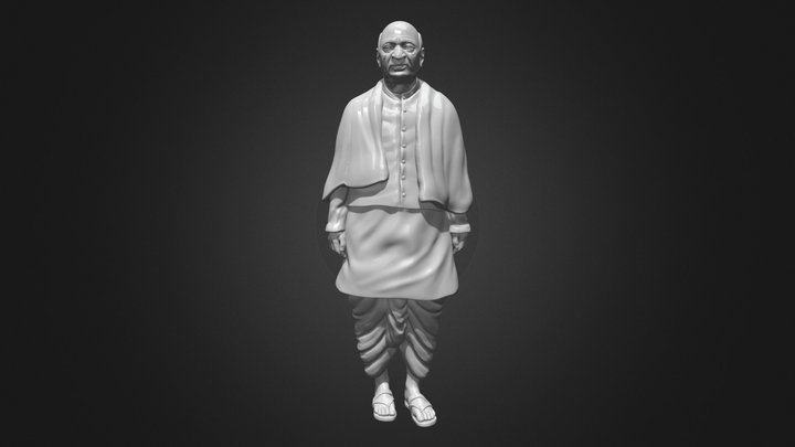 Statue Of Unity ( SARDAR PATEL ) 3D Model