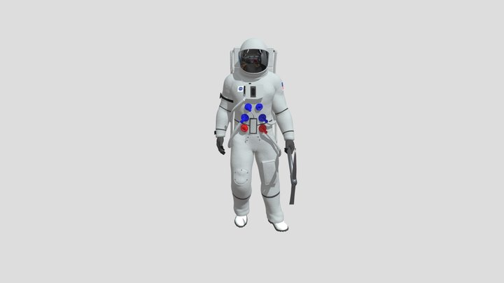 Myke Larri - Astronaut 3D 3D Model