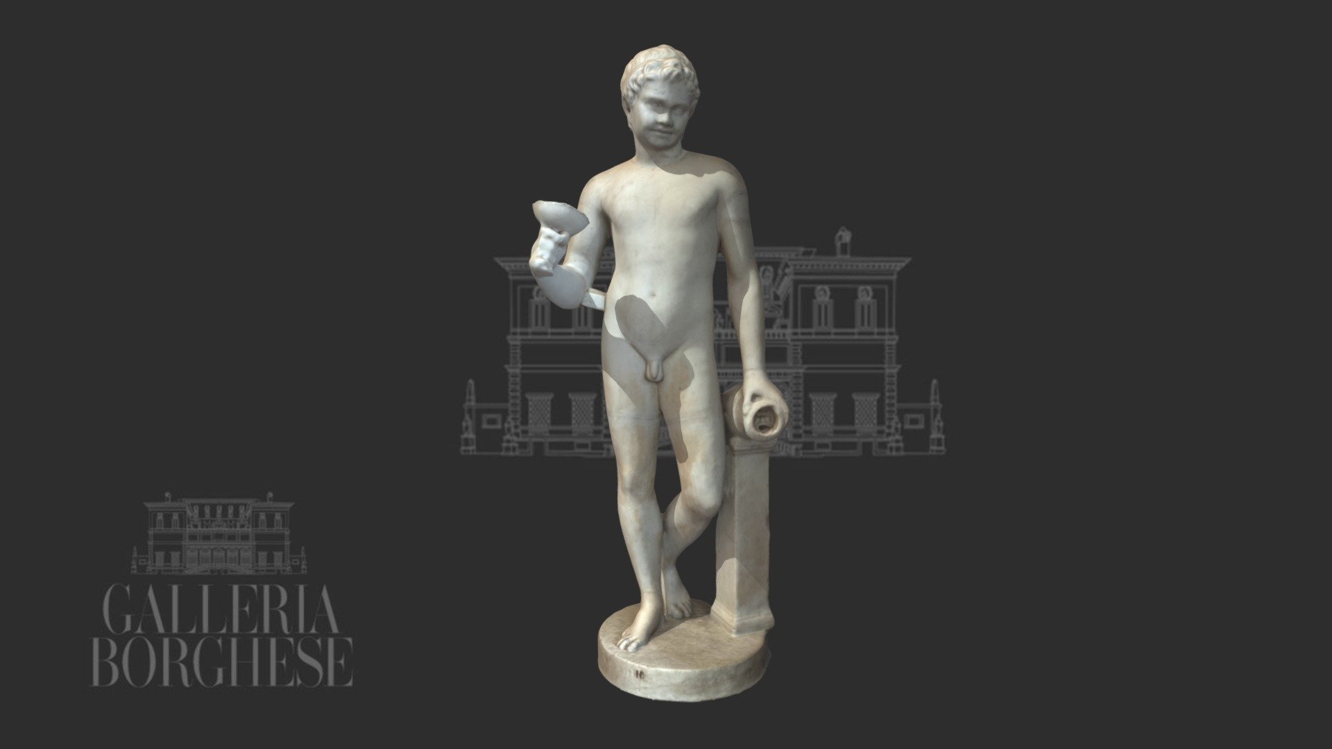 Statue of a Boy, Torso restored as a Satyr — Sketchfab embed 3D viewer