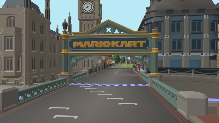 Mario Kart 8 Deluxe - Tour London Loop – Modello 3D gratuito STL