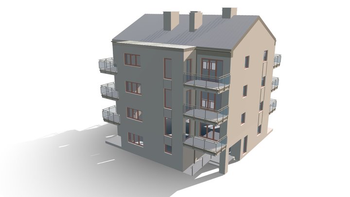 Wohngebäude 3D Model