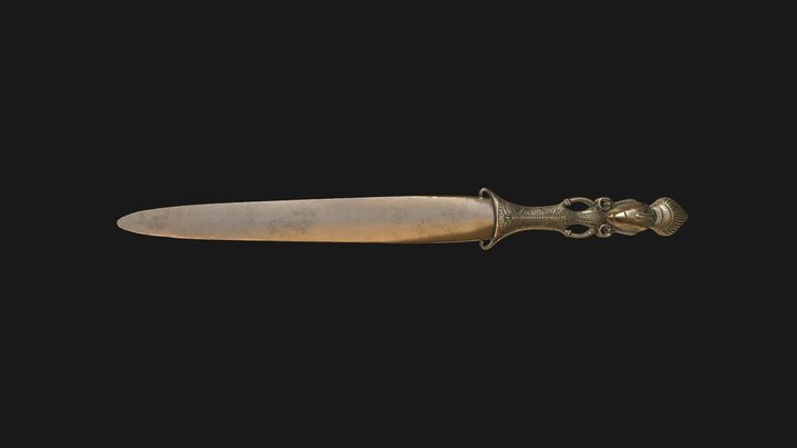 Ritual Knife Dong Son Culture 3D Model