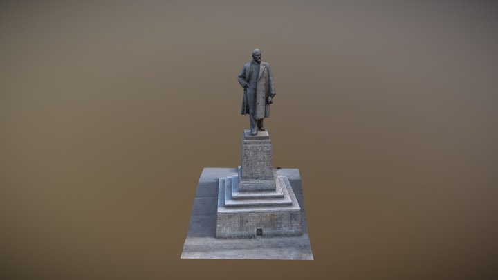 The largest monument to Lenin (Volgograd) 3D Model