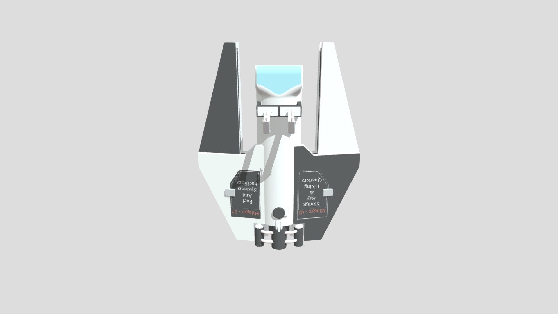Futuristic Space Ship - Download Free 3D model by KrisTheHero ...