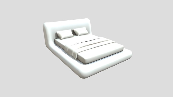 CloudNest Bed – Modern Comfort