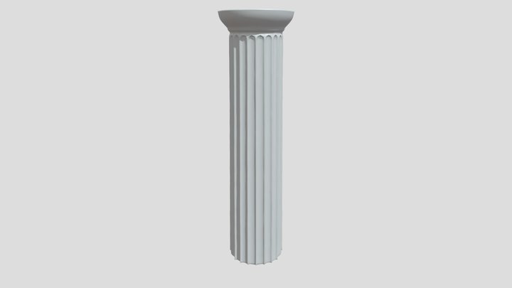Ancient Greek column 3D Model