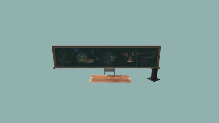Classroom_teacher_area 3D Model