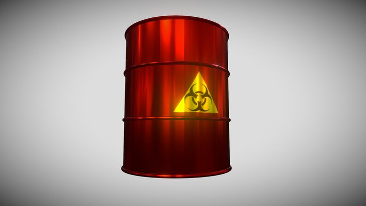 BioHazard oil barrel 3D Model