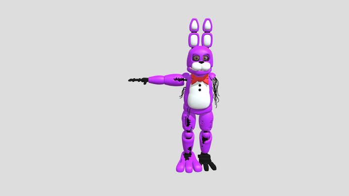 Withered_Bonnie_Download 3D Model