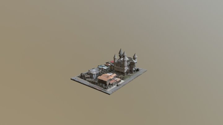 Castillo en San Juan de la Maguana, (RC-high) 3D Model
