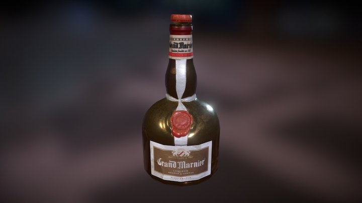 Liquor bottle 3D Model
