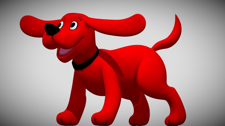 Clifford the Big Red Dog – Kostenloses 3D-Modell STL
