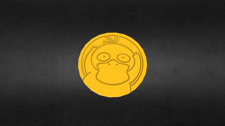 Pokémon TCG - Psyduck Coin – Modello 3D gratuito STL