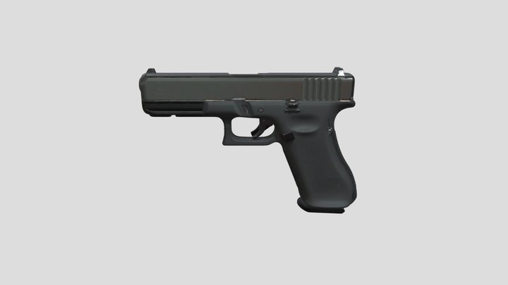 Glock 17 Gen 5 pistol 3D Model