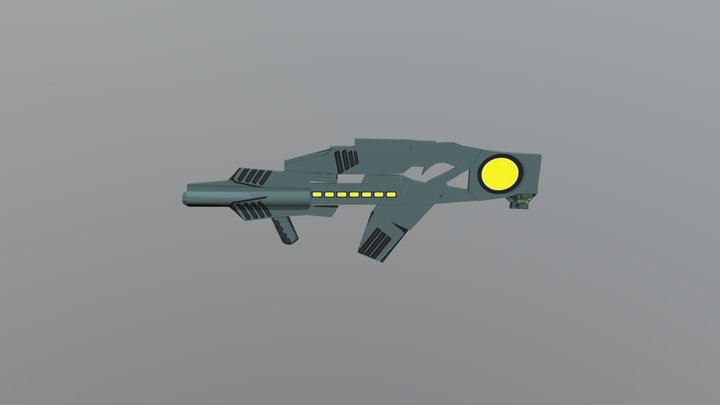 Sci-Fi Gun 3D Model
