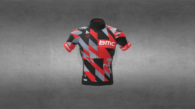 BMC Switzerland Unofficial Cycling Jersey 3D Model