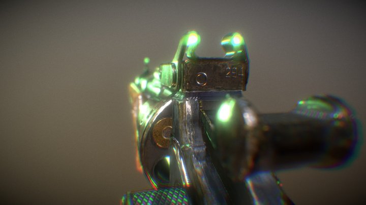 Artillery Revolver 3D Model