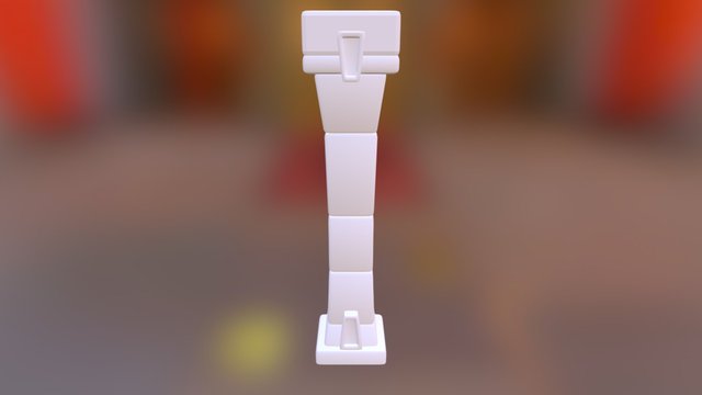Stone Pillar 3D Model