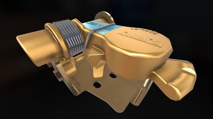 STA-LOCK™ Cast Iron Swinger Gladhand 3D Model