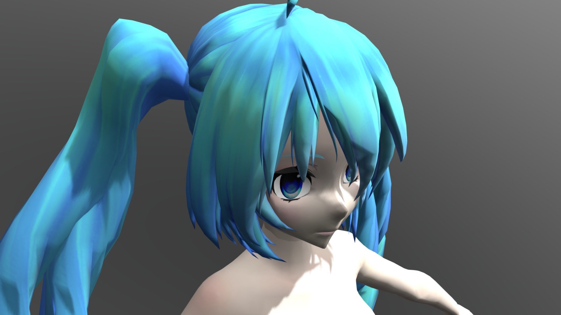 Hatsune Miku - 3D model by jerrywong2005 [246f91a] - Sketchfab