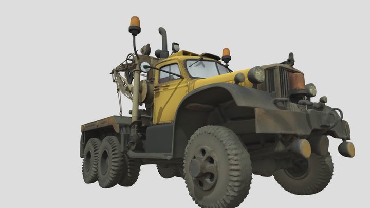 Heavy Duty Tow Truck 3d Model 3D Model