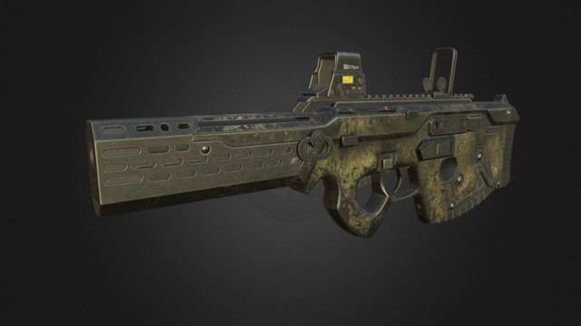 Near Future Rifle 3D Model