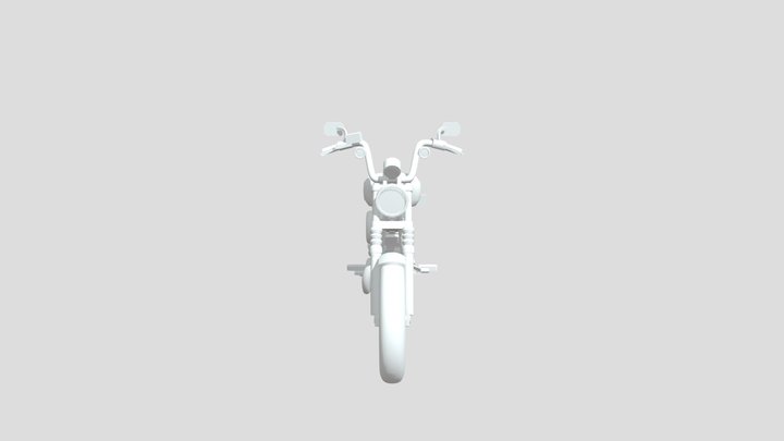 Sportster-iron-1200-motorcycle-cel-shaded 3D Model