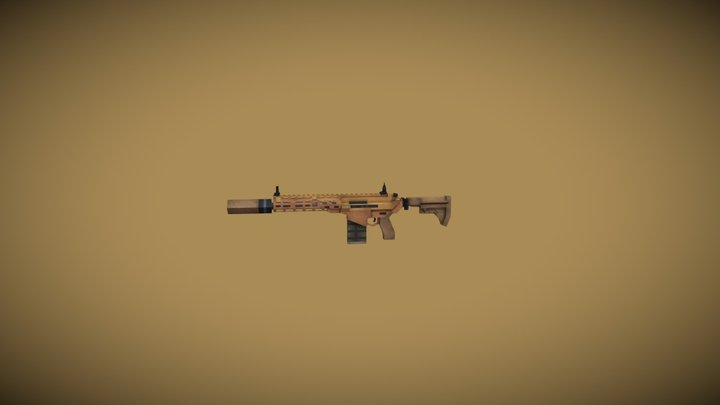 Low-poly NGSW MCX Spear 3D Model