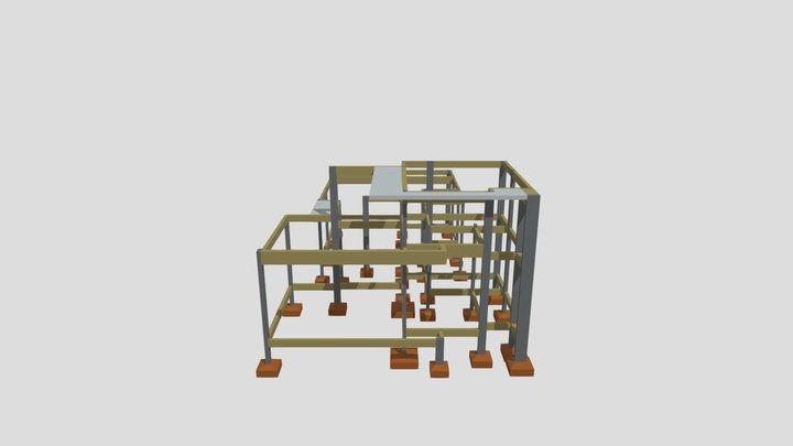 3D ESTRUTURA ALINE 3D Model