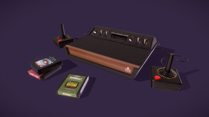 Video Game Retro - Atari 2600 3D Model