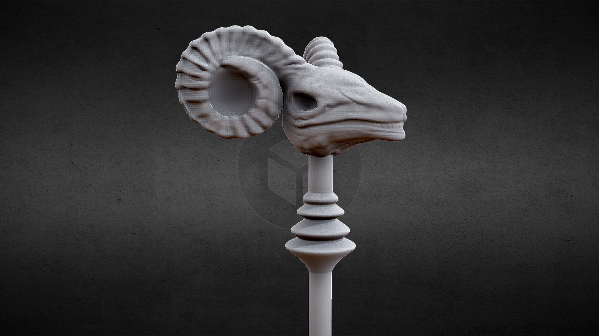 3D PRINTABLE SKELETOR HAVOC STAFF - 1982 - Buy Royalty Free 3D model by ...