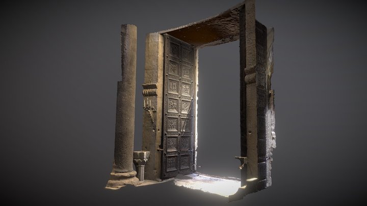 Andrija Buvina doors of the  Split cathedral 3D Model
