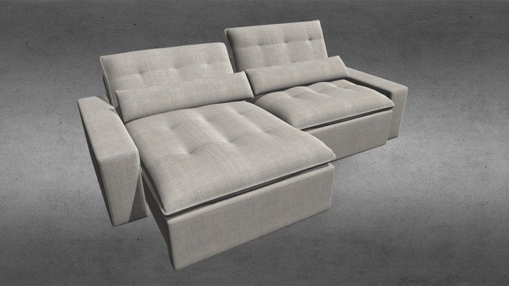 Sofa Retrátil e Reclinável - KFURI 3D Model