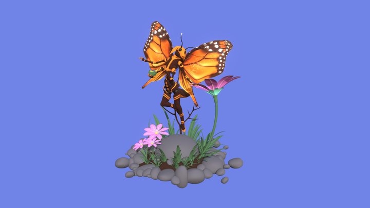 Swinewing - Lepidoporcus monarcha 3D Model