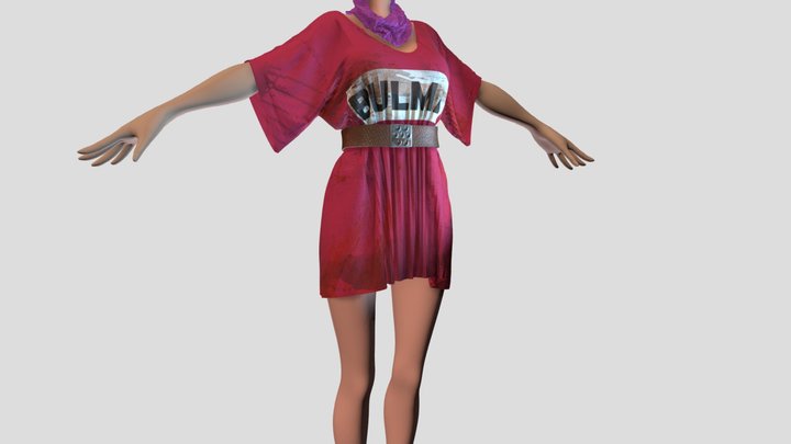 Bulma_DB_Outfit 3D Model