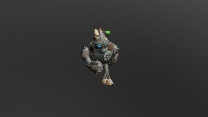 Earthy Running 3D Model