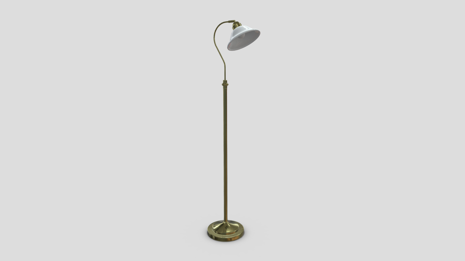 3D model Standing Lamp 6 - This is a 3D model of the Standing Lamp 6. The 3D model is about a lamp with a shade.
