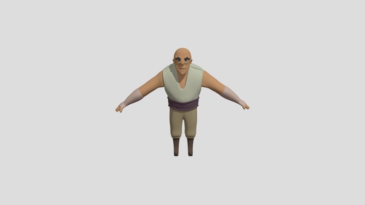 Barbar Character 3D Model