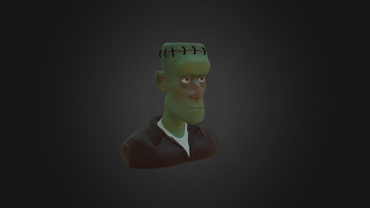 Cartoon Frankenstein 3D Model